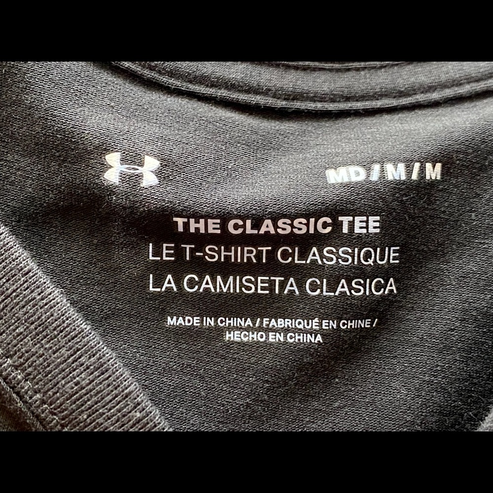 🖤NWOT Under Armour black classic logo tee Medium - Picture 2 of 5